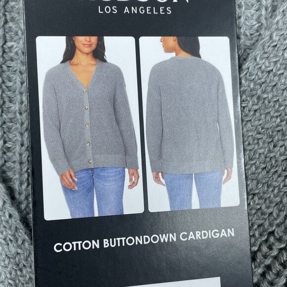 Hudson Los Angeles Cotton Buttondown Cardigan XL Womens Sweater d0091 - Picture 4 of 9